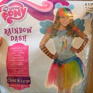 Girls Rainbow Dash costume